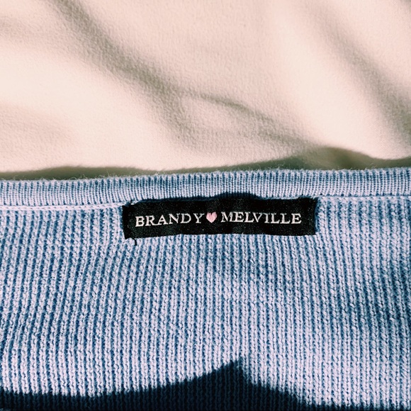 Brandy melville blue athelia knit top🦋 - Picture 3 of 3